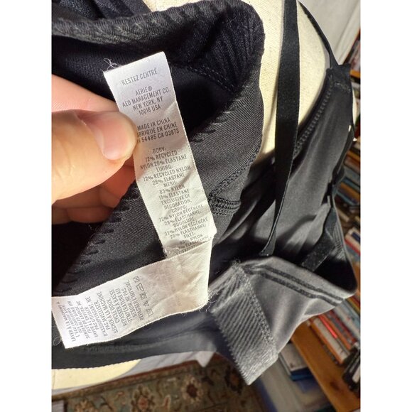 OFFLINE By Aerie Black Goals Velvet Trim Sports Bra XXL Adj. Waist Hook Closure - Picture 6 of 7